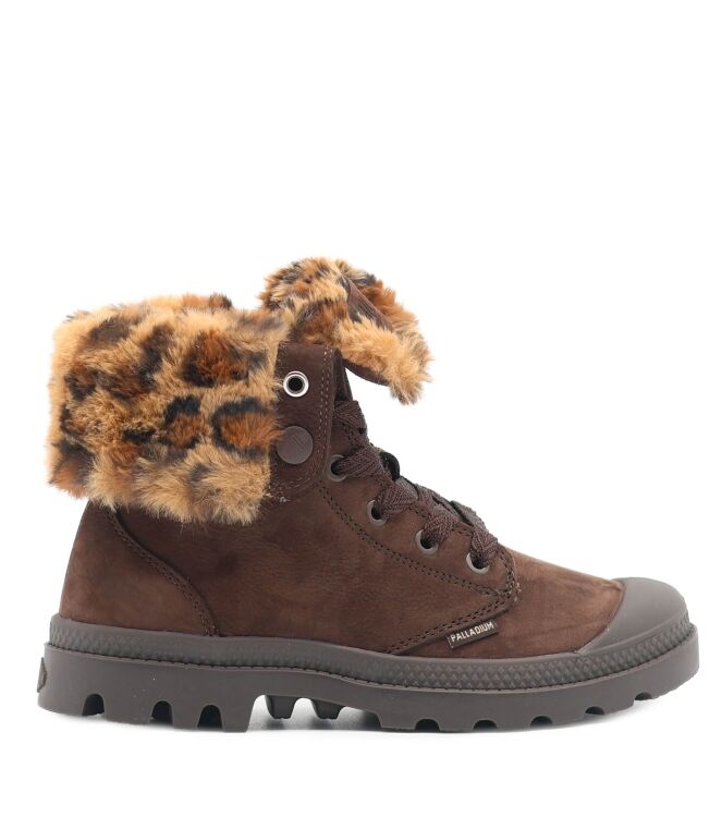 palladium  Dames Veterboots Gevoerd Bruin 