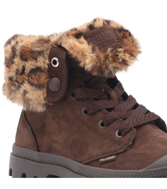 palladium  Dames Veterboots Gevoerd Bruin 