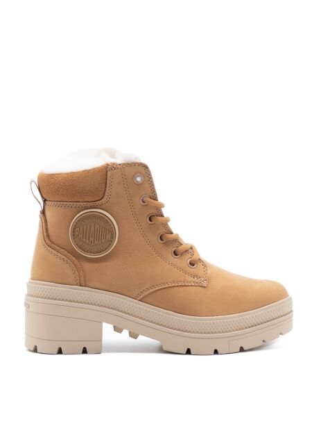 Palladium Halfhoge veterschoen gevoerd