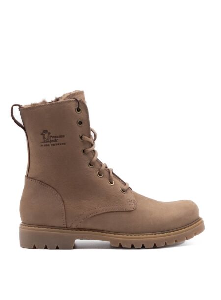 Panama jack Dames veterboots gevoerd taupe