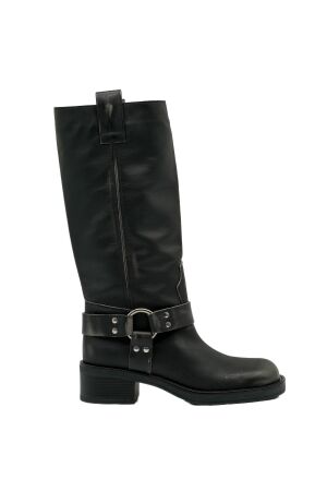 Gisel Moire dames bikerboots zwart