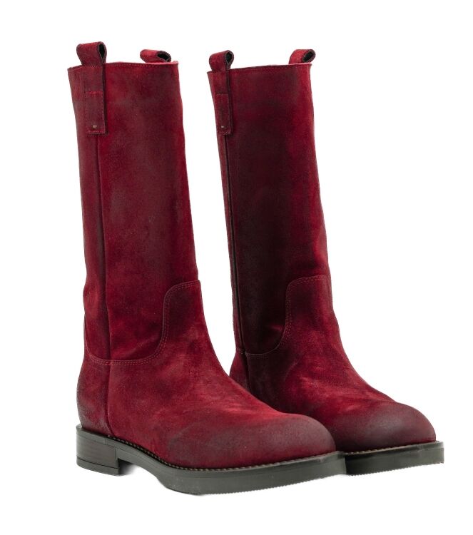  Dames Bikerboots Rood 