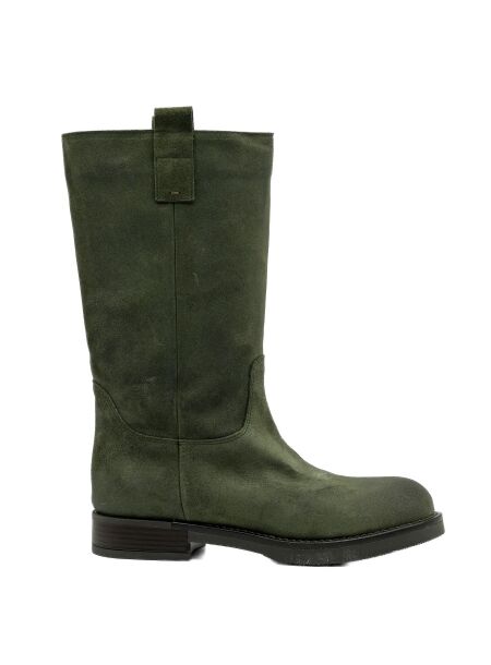 Dames bikerboots groen