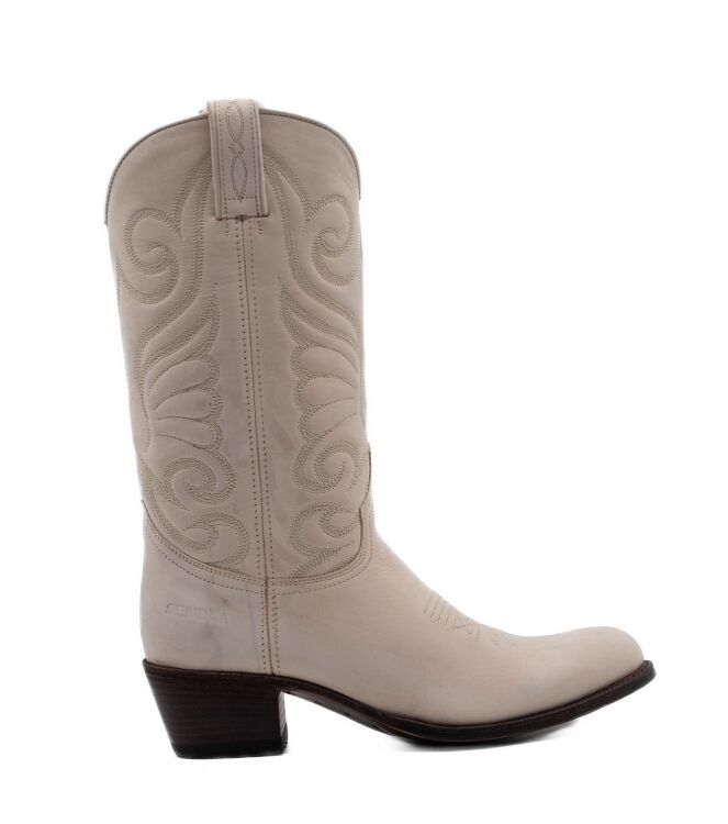 Sendra Boots Sendra Boots dames cowboylaarzen beige Nobuck Linen Sendra Dames Cowboy Laarzen in Beige online kopen
