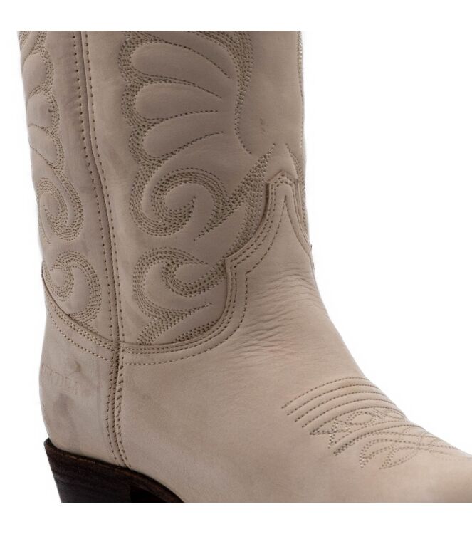 Sendra Boots Sendra Boots dames cowboylaarzen beige Nobuck Linen Sendra Dames Cowboy Laarzen in Beige online kopen