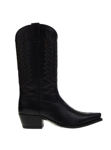 Sendra boots Dames cowboylaarzen op hak zwart