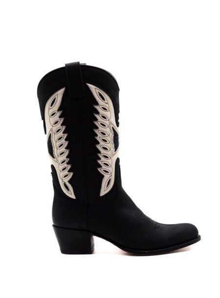 Sendra boots Dames cowboylaarzen zwart