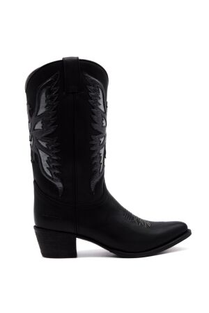 sendra boots dames cowboylaarzen zwart