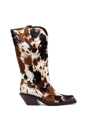 alma en pena dames cowboylaarzen koeienprint