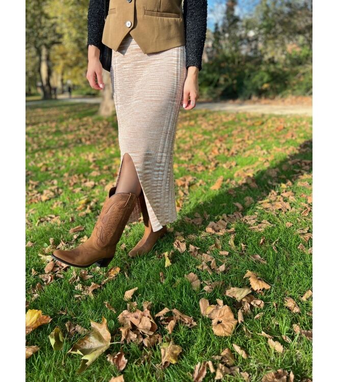 Sendra Boots Sendra Boots dames cowboylaarzen cognac Bronco Cognac Sendra Dames Cowboy laarzen in Naturel online kopen