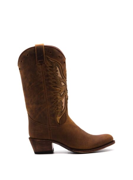 Sendra boots Dames cowboylaarzen cognac goud
