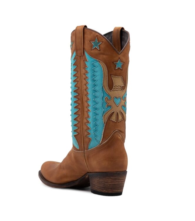 Sendra Dames Cowboy Laarzen in Naturel online kopen