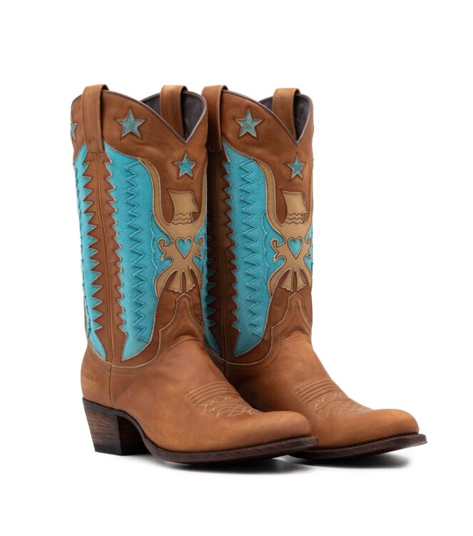 Sendra Dames Cowboy Laarzen in Naturel online kopen