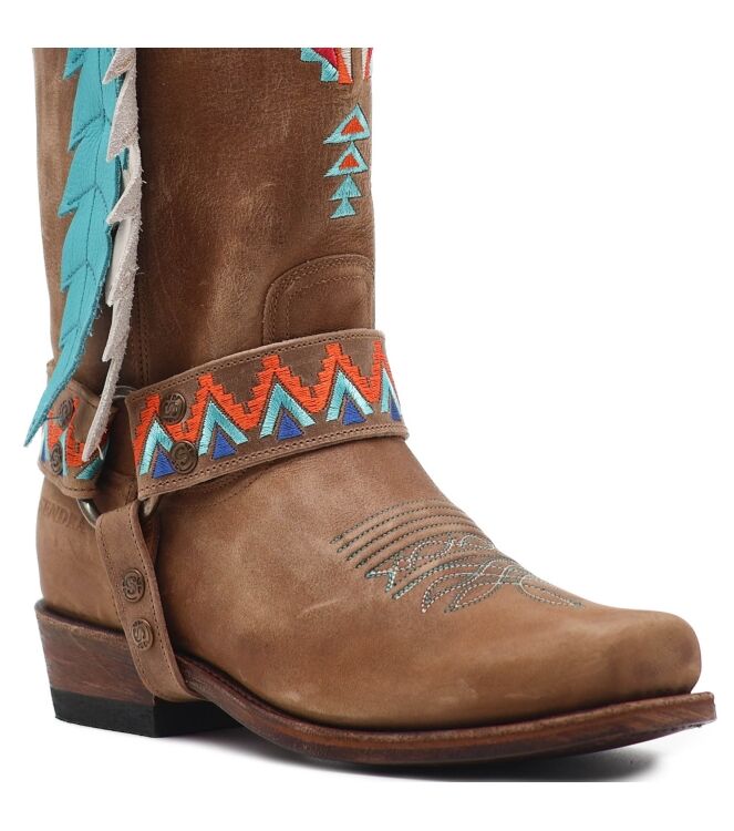 Sendra Boots Sendra Boots dames cowboylaarzen naturel Flota Tang Lavado Sendra Dames Cowboy Laarzen in Naturel online kopen