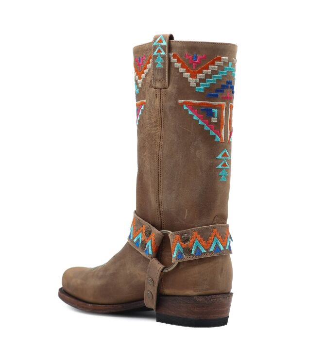 Sendra Boots Sendra Boots dames cowboylaarzen naturel Flota Tang Lavado Sendra Dames Cowboy Laarzen in Naturel online kopen