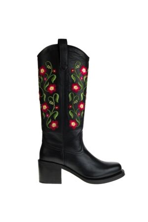 sendra boots Sendra Western Boots Black Flowers for Women