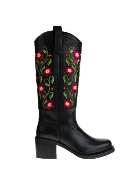 Sendra boots Dames cowboylaarzen zwart
