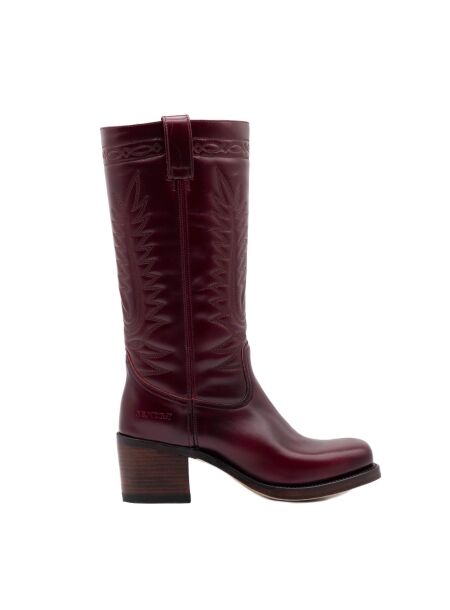 Sendra boots Dames cowboylaarzen donker rood