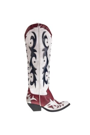 jeffrey campbell Jeffrey Campbell Long Western Boots White-Blue for Women