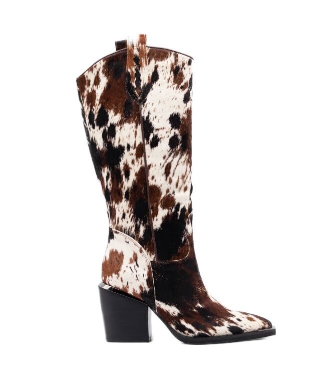 alma en pena alma en pena dames cowboyboots naturel combi Cow Multi alma en pena Dames Cowboyboots Naturel combi