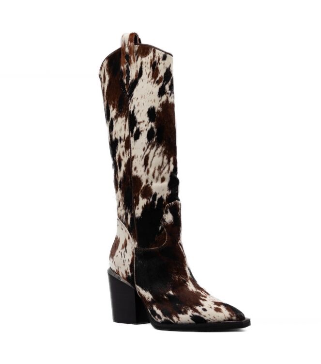 alma en pena alma en pena dames cowboyboots naturel combi Cow Multi alma en pena Dames Cowboyboots Naturel combi