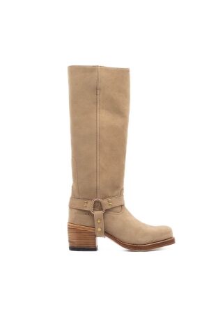 Sendra Boots dames cowboylaarzen beige suede