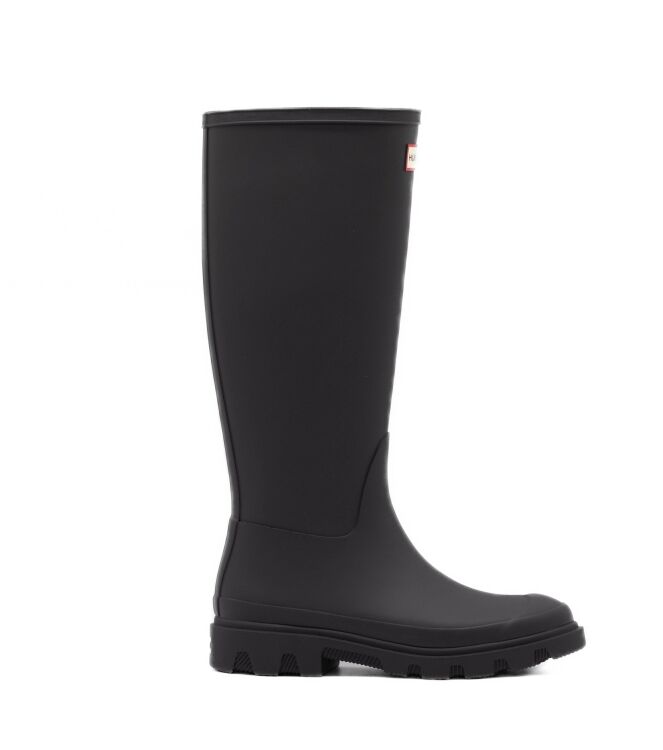 Hunter Hunter dames regen laarzen rubberzolen Black Hunter Dames Regen Laarzen in Zwart online kopen