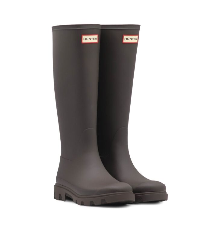 Hunter Hunter dames regenlaarzen bruin Chocolate Brown Hunter Dames Regen Laarzen in Bruin online kopen