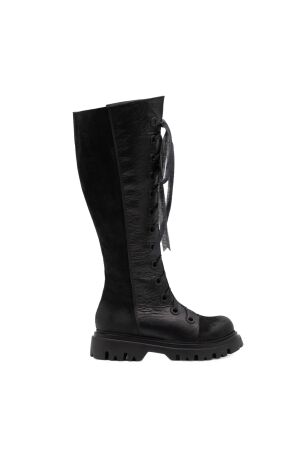 Papucei dames laarzen rubberzool zwart