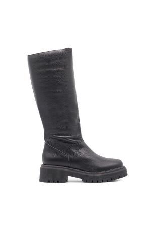 BTMR dames laars rubberzool zwart