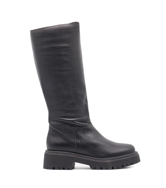 BTMR BTMR dames laars rubberzool zwart Libra Negro BTMR Dames Hoge Laarzen in Zwart online kopen
