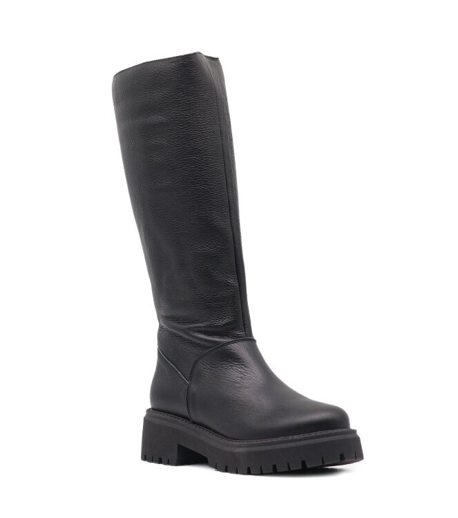 BTMR BTMR dames laars rubberzool zwart Libra Negro BTMR Dames Hoge Laarzen in Zwart online kopen