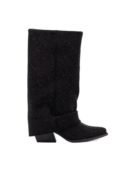 Posh Dames laarzen zwart glitter