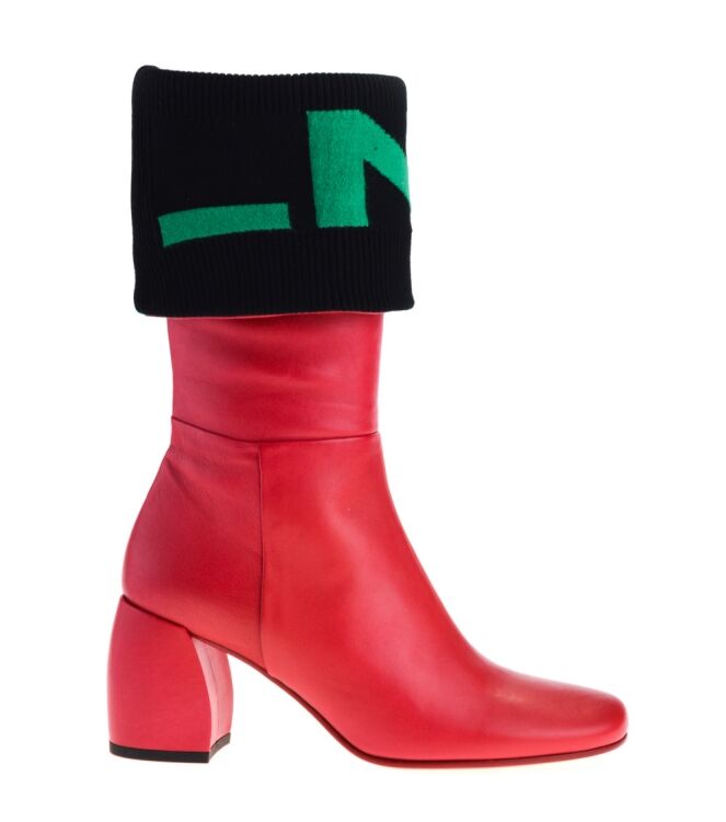 Malloni Malloni dames laarzen rood Rosso Nero Malloni Stivale Dames Laarzen in Rood online kopen