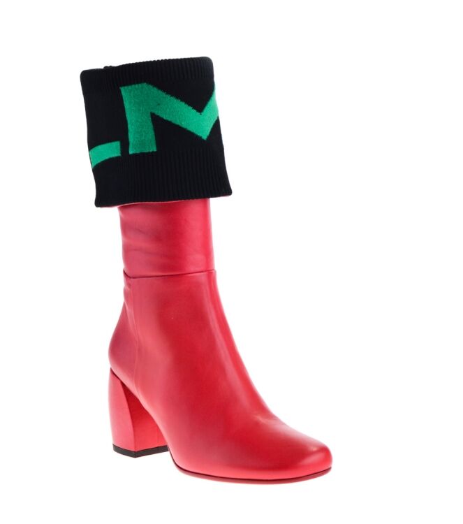 Malloni Malloni dames laarzen rood Rosso Nero Malloni Stivale Dames Laarzen in Rood online kopen