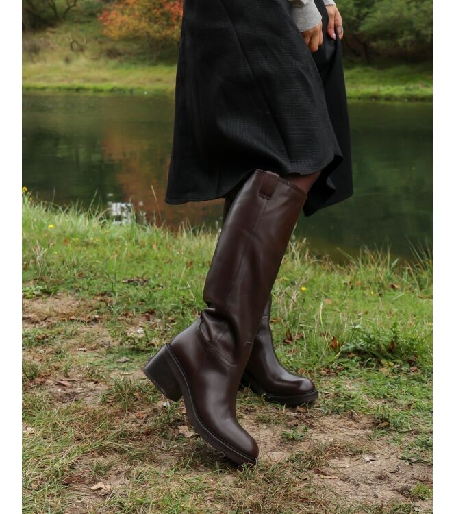 Julie Dee Julie Dee dames laarzen donker bruin Crust T.Moro Julie Dee Dames laarzen in Bruin online kopen.