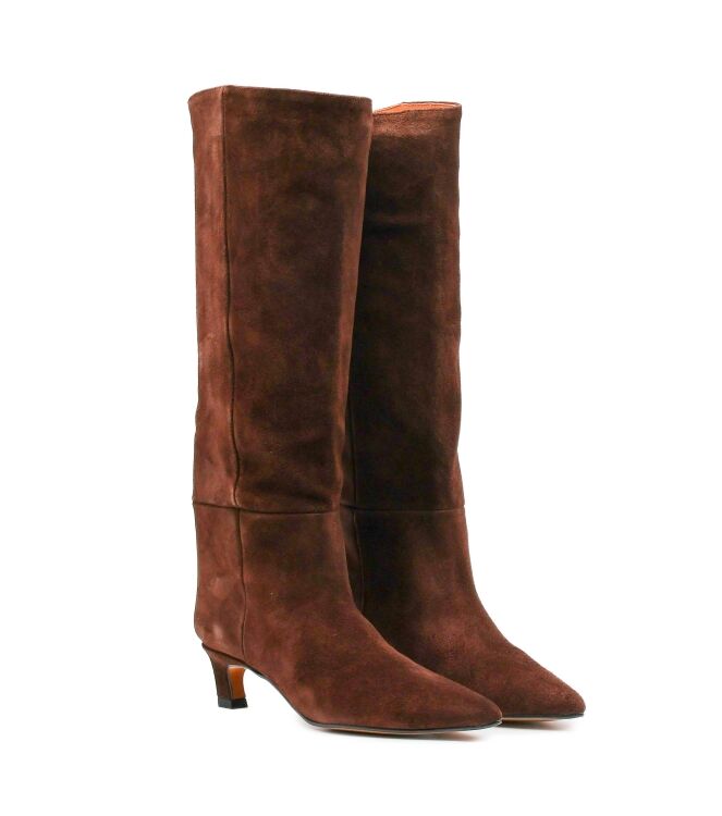 Angel Alarcon Angel Alarcon dames laarzen bruin suede Cow Suede Wenge Angel Alarcon Dames Laarzen Bruin Suede