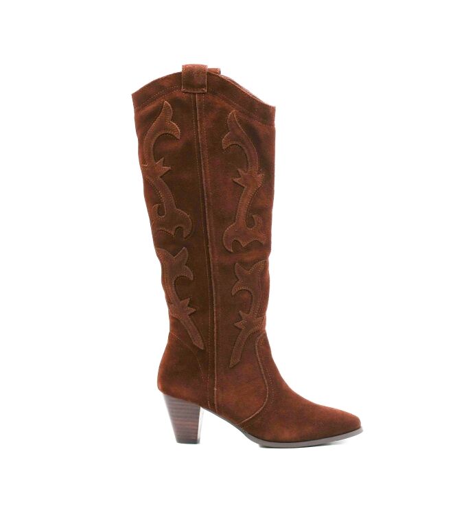 La Strada La Strada dames laarzen bruin suede Brown Suede La Strada Dames laarzen Gevoerd in Bruin online kopen