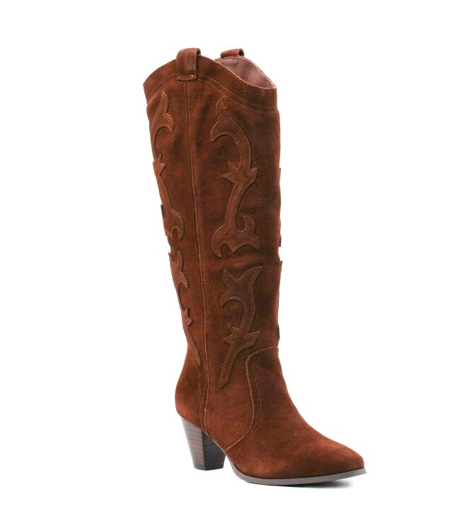 La Strada La Strada dames laarzen bruin suede Brown Suede La Strada Dames laarzen Gevoerd in Bruin online kopen