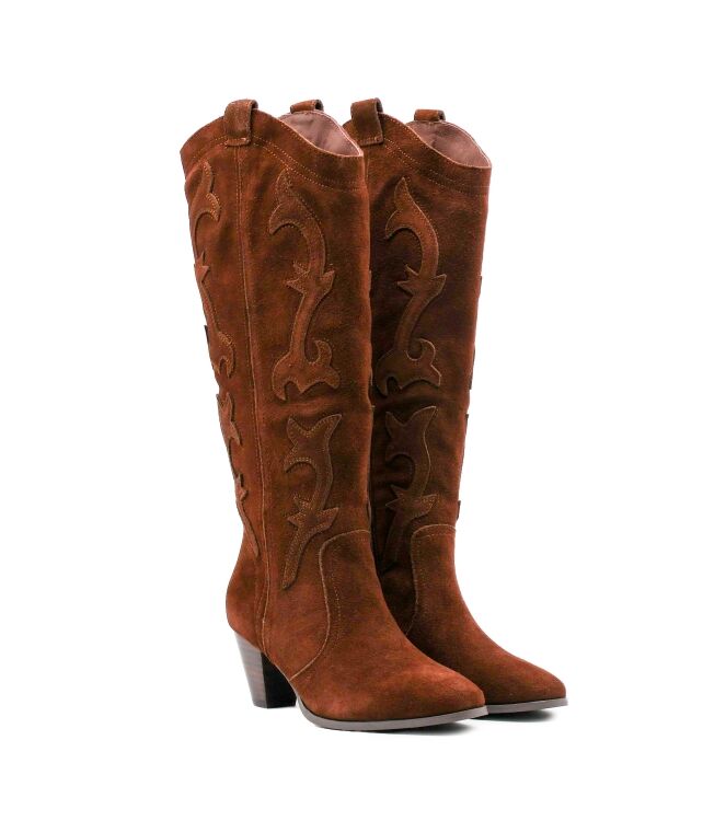 La Strada La Strada dames laarzen bruin suede Brown Suede La Strada Dames laarzen Gevoerd in Bruin online kopen