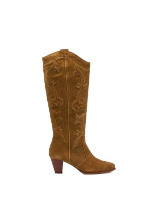 La Strada dames laarzen groen suede