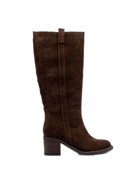 Poelman Dames laarzen bruin suede