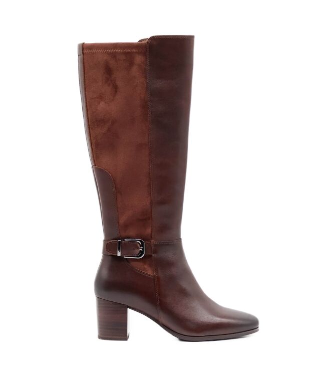 Caprice Caprice dames laarzen bruin Dk Brown Combi Caprice Dames laarzen in Bruin online kopen