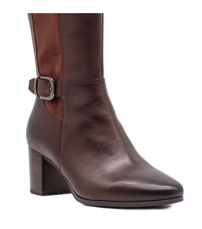 Caprice Caprice dames laarzen bruin Dk Brown Combi Caprice Dames laarzen in Bruin online kopen
