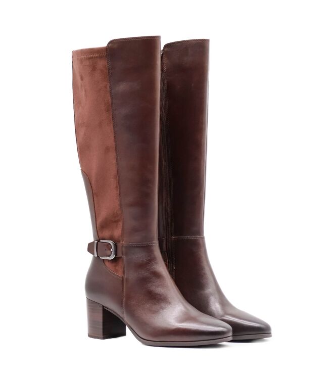 Caprice Caprice dames laarzen bruin Dk Brown Combi Caprice Dames laarzen in Bruin online kopen