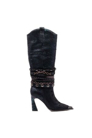 Alma en Pena dames laarzen op hak zwart