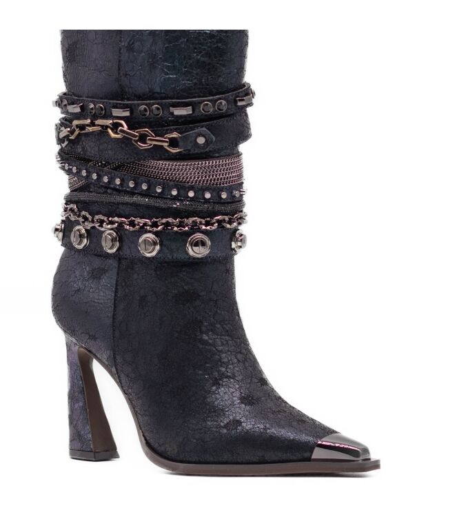 Alma en Pena Alma en Pena dames laarzen op hak zwart Viene Ocean Alma en Pena Dames Laarzen met hak in Zwart online kopen