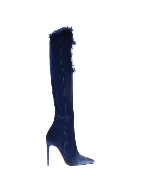Merlyn shoes Dames laarzen blauw spijker