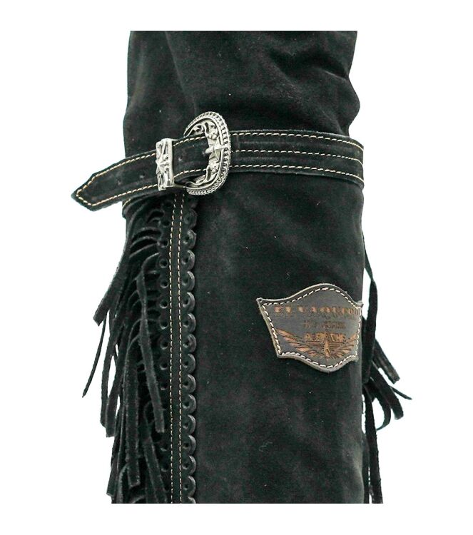 el vaquero el vaquero dames overkneelaarzen zwart Silverstone Carbon el vaquero Dames Overkneelaarzen Zwart