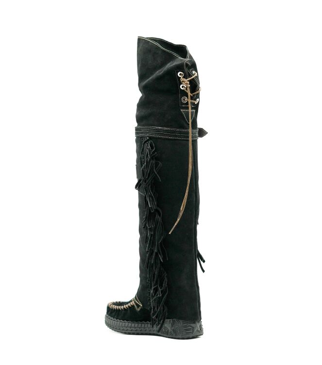 el vaquero el vaquero dames overkneelaarzen zwart Silverstone Carbon el vaquero Dames Overkneelaarzen Zwart